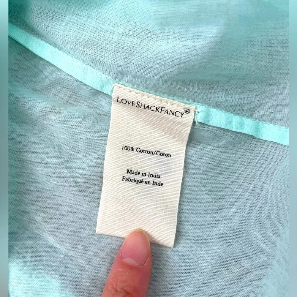 LoveShackFancy Odina top in sea foam - Picture 9 of 9